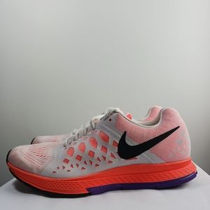 WOMENS NIKE AIR ZOOM PEGASUS 31 WHITE BRIGHT MANGO HYPER GRAPE RUNNING SHOES 7.5